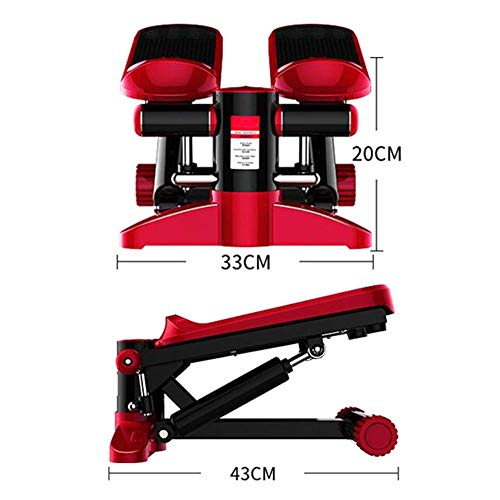 BIEKANNM Mini Fitness Hydraulic Up-Down Steppers with Resistance Bands